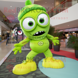 Lime Green Cyclops mascotte...