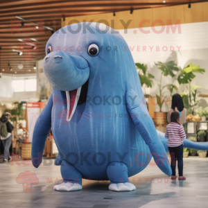  Blue Whale maskot kostume...