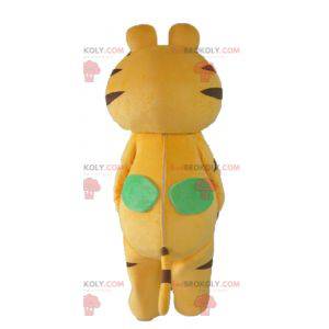 Mascota tigre gato blanco y negro amarillo personalizable -