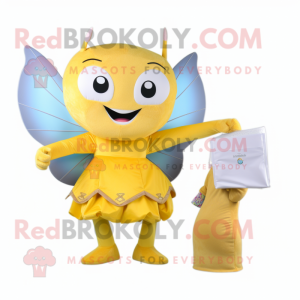 Yellow Tooth Fairy maskot...