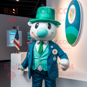 Turquoise Ierse vlag...