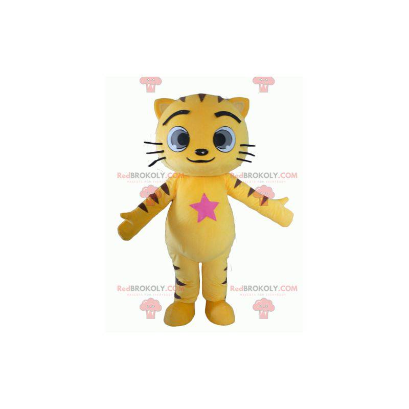 Mascota gato amarillo y negro con ojos grandes - Redbrokoly.com Mascota gato amarillo y negro con ojos grandes - Redbrokoly.com