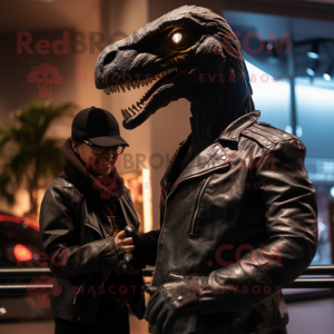 Black Velociraptor mascotte...