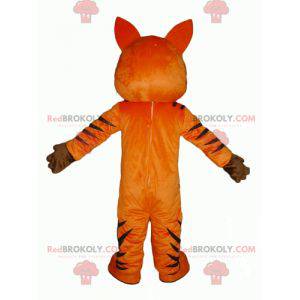 Mascote tigre laranja e preto estridente - Redbrokoly.com