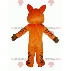 Mascote tigre laranja e preto estridente - Redbrokoly.com