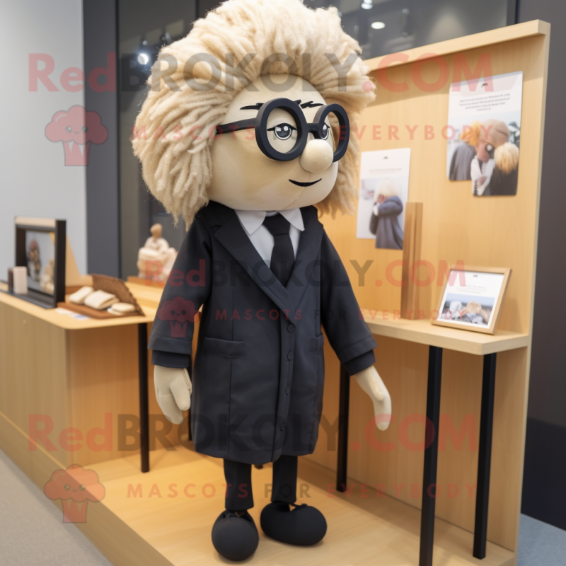nan Attorney mascot costume character dressed with a Coat and Hair clips nan Attorney mascot costume character dressed with a Coat and Hair clips