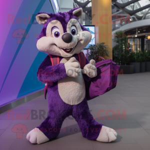 Purple Badger mascotte...