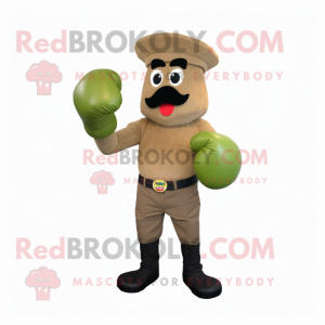 Olive Boxing Glove maskot...