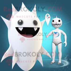 White Ray maskot drakt...