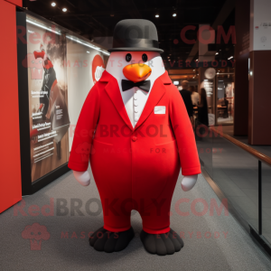 Red Penguin mascotte...
