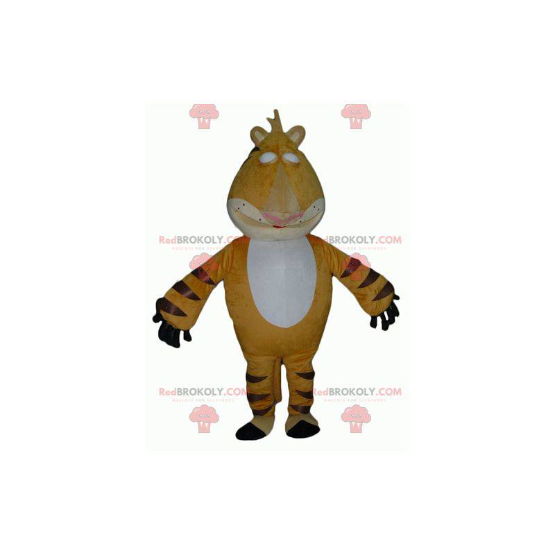 Riesiges und einschüchterndes Maskottchen für gelbe, weiße und Riesiges und einschüchterndes Maskottchen für gelbe, weiße und