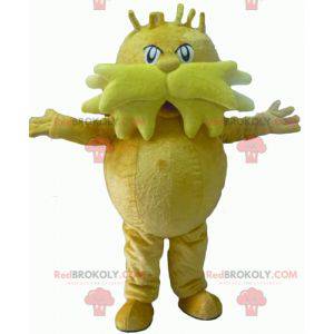 Big mustached yellow man mascot - Redbrokoly.com