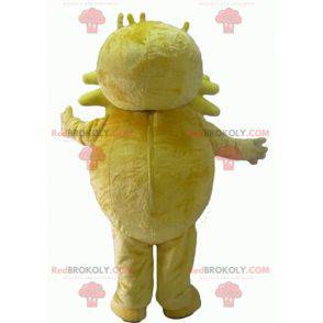 Grande mascotte baffuto uomo giallo - Redbrokoly.com