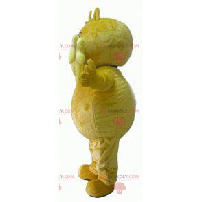 Big mustached yellow man mascot - Redbrokoly.com