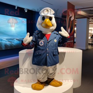 Maskottchen kostüm der Navy...