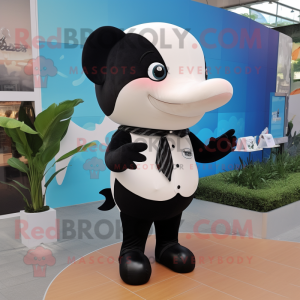 Cream Killer Whale mascotte...