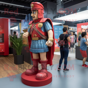 Red Roman Soldier maskot...