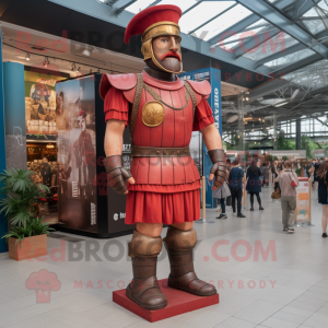 Red Roman Soldier maskot...