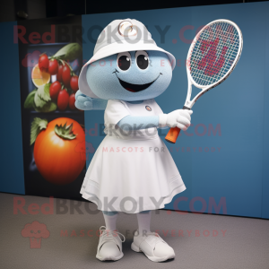 nan Tennis Racket mascot costume character dressed with a Culottes and Hats