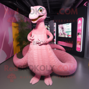 Pink Titanoboa maskot...