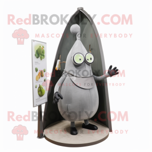 Gray Pear mascotte kostuum...