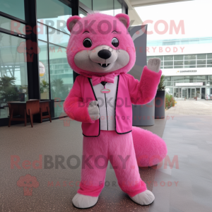 Pink Mongoose maskot...