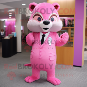 Roze mangoest mascotte...