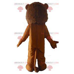 Brølende feline brun løve maskot - Redbrokoly.com