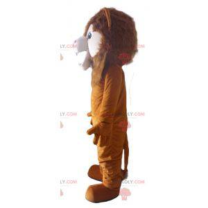 Roaring feline brown lion mascot - Redbrokoly.com
