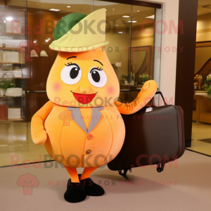 Peach Pear maskot kostume...