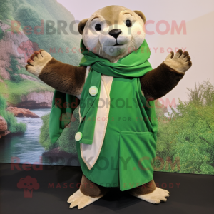 Green Otter mascotte...