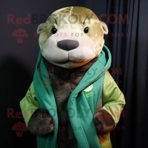 Green Otter mascotte...