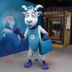 Blue Goat maskot...