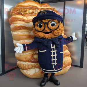 Navy Croissant maskot...