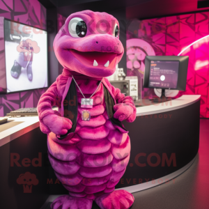 Magenta Python mascotte...