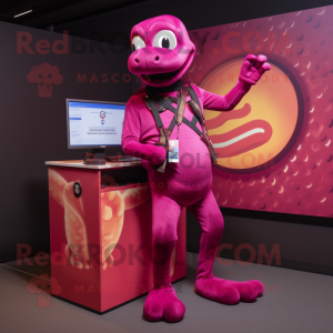 Magenta Python mascotte...