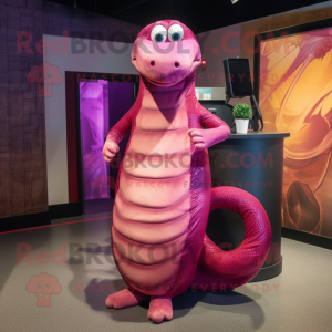 Magenta Python mascotte...