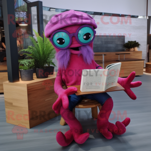 Magenta Kraken mascotte...