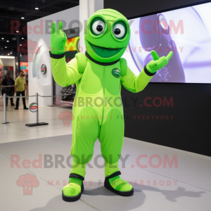Postava maskota Lime Green...