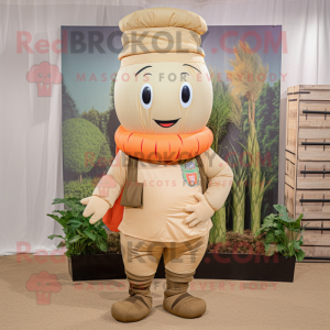 Beige Carrot mascotte...