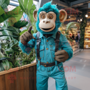 Teal Monkey mascotte...