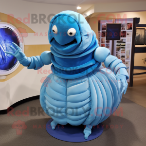 Sky Blue Trilobite mascotte...