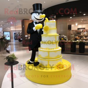 Cytrynowożółty tort weselny...