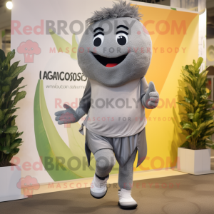 Gray Mango mascotte kostuum...