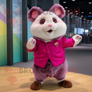 Magenta Hamster mascotte...