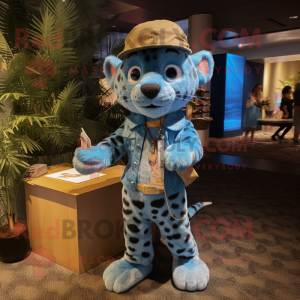 Blue Cheetah mascotte...