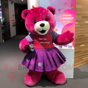 Magenta Bear maskot...