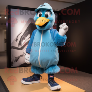 Sky Blue Crow mascotte...