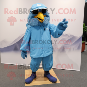 Sky Blue Crow mascotte...