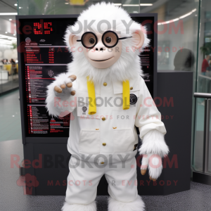 White Monkey mascotte...